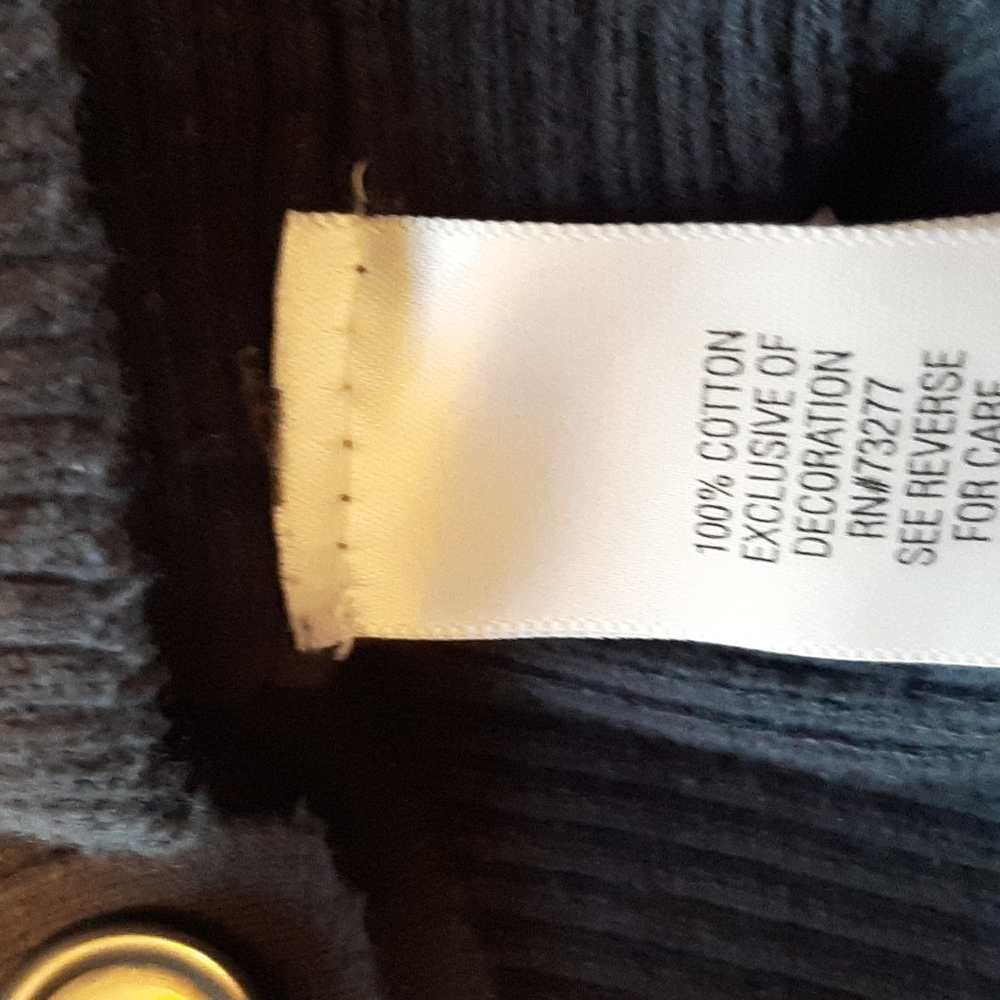 2 shades of blue striped Xl sweater shrug - Picture 4 of 4
